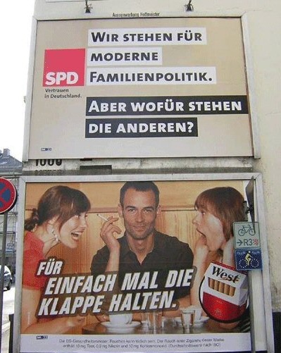 einfach mal die Klappe halten