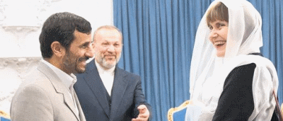 Calmy-rey und Ahmadinedschad
