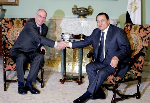 Couchepin und Mubarak