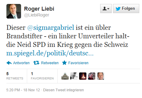 Roger Liebi Brandstifter