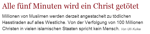 Christenverfolgung