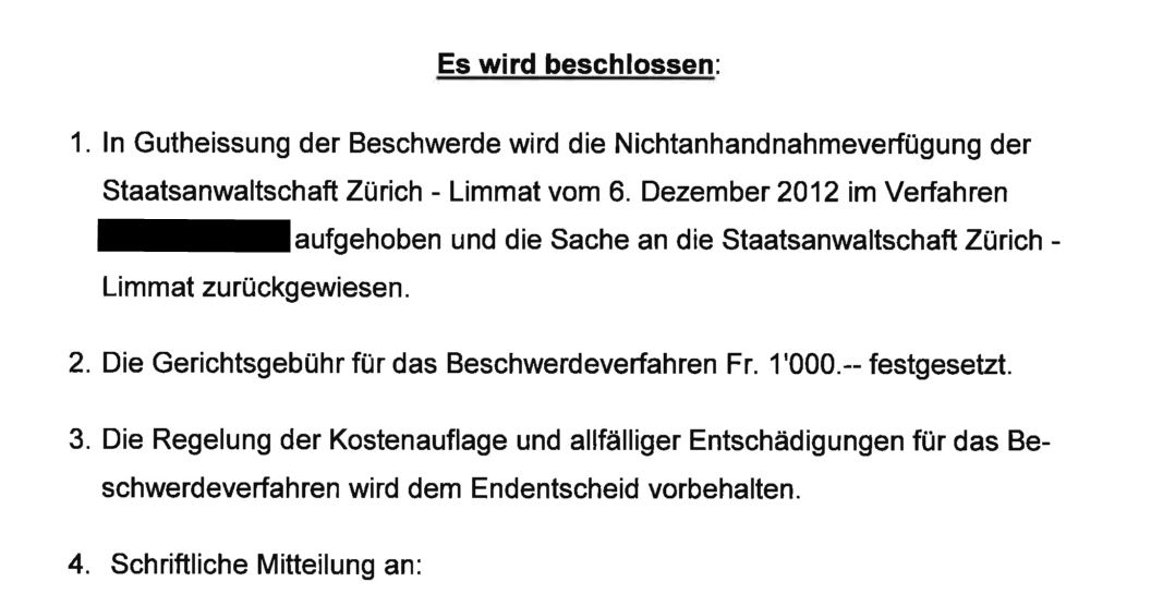 ZH-Staatsanwaltschaft
