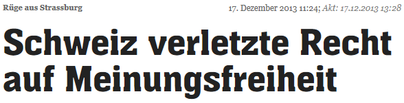 Meinungsfreiheit-Schweiz
