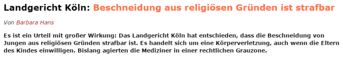 Beschneidung