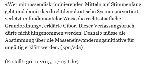 Gibor über die SVP