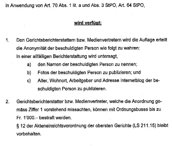 Verfügung Bezirksgericht Uster vom 16. Mai 2014