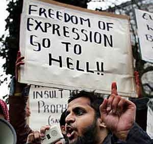 freedom of expression go to hell