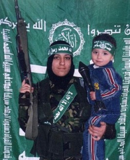 Extremisten Mama mit Kind